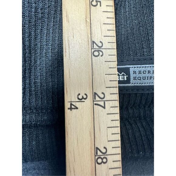 REI Polartec Fleece Vest Mens Size XL Black Ribbed Hike Outdoors Wind - Picture 7 of 11